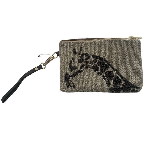 Chico’s Zippered Wristlet Giraffe Motif Clutch Purse - Picture 2 of 4